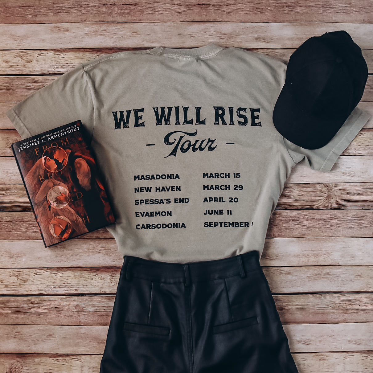 Blood and Ash Inspired: We Will Rise Tour Heavy Weight Tee