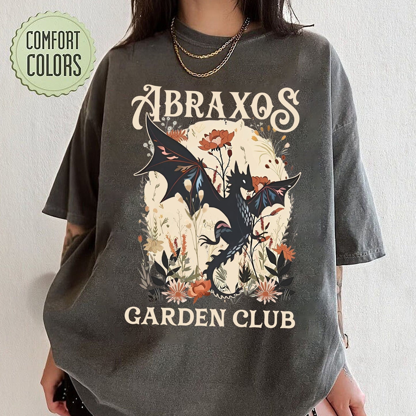 Abraxos Flower Garden Club Throne Of Glass Flower Shirt