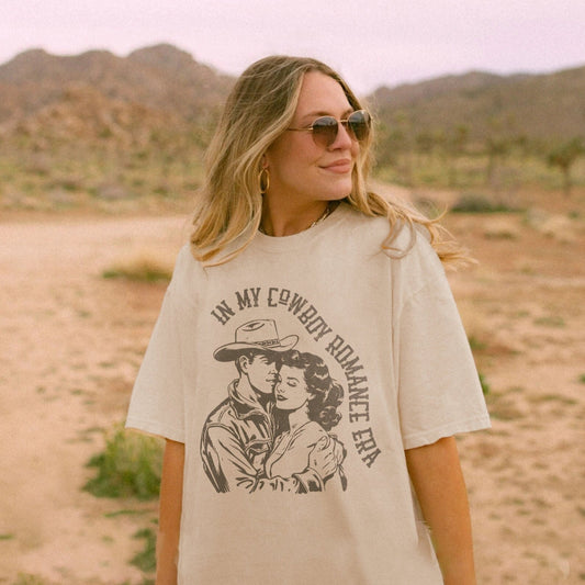 Bookish Cowboy Romance Era Shirt