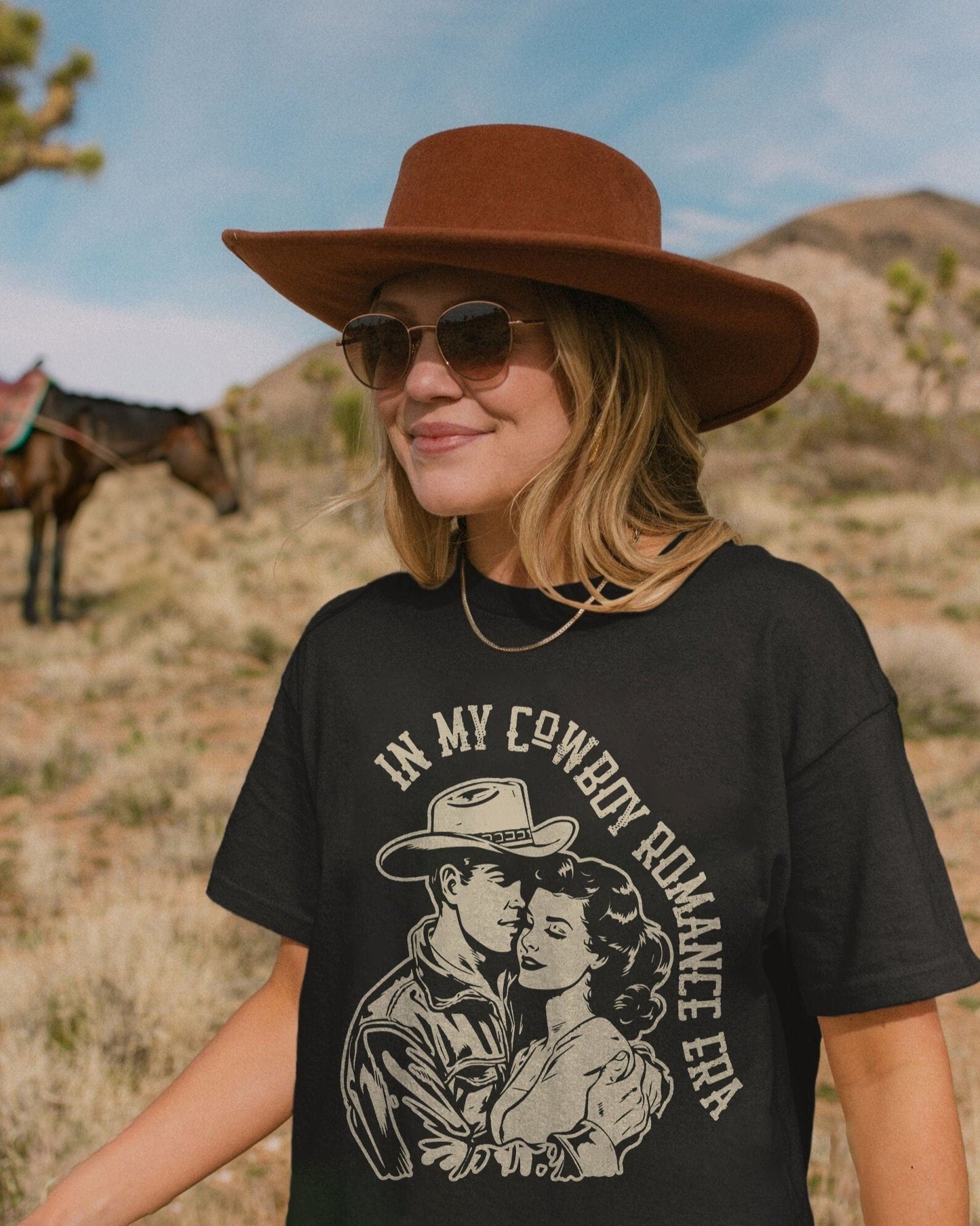 Bookish Cowboy Romance Era Shirt