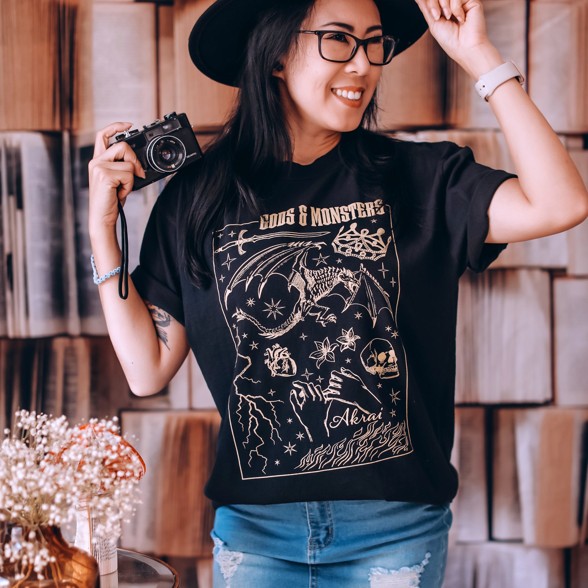 The Book of Azrael Inspired: Gods & Monsters Heavy Weight Tee