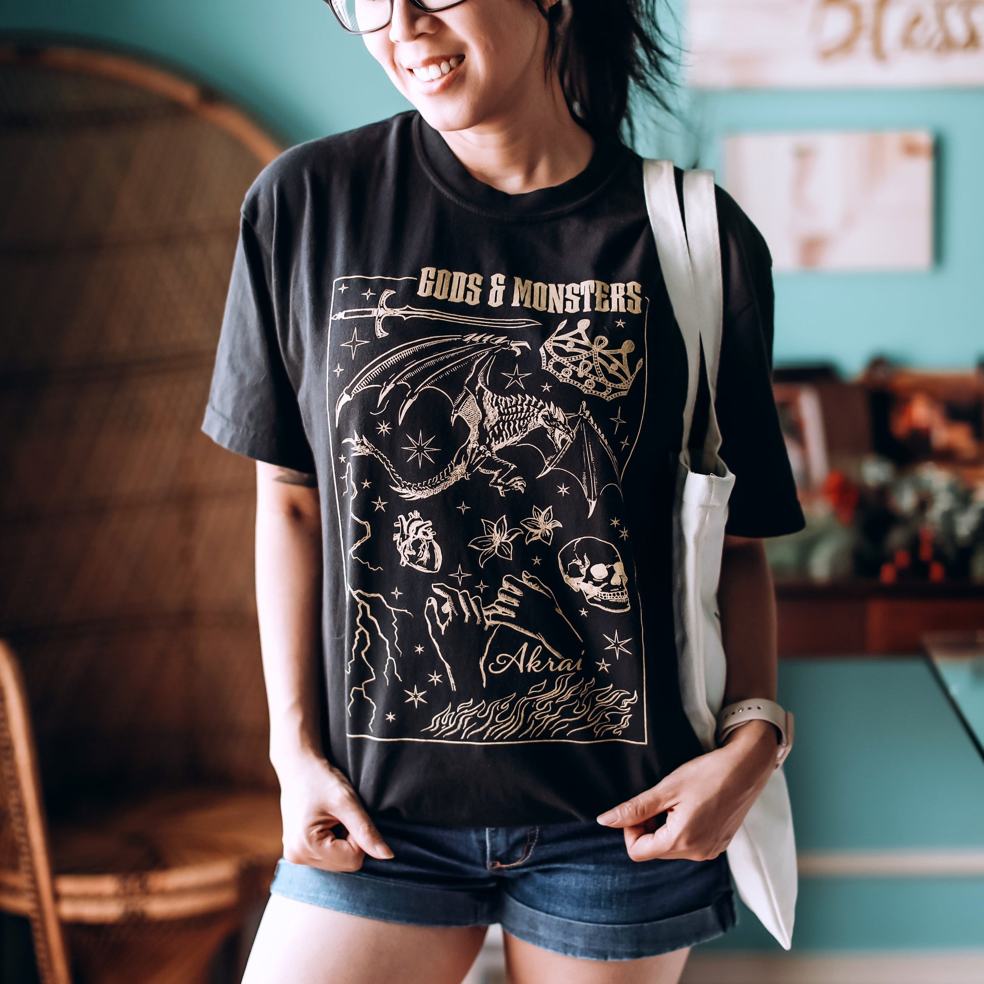 The Book of Azrael Inspired: Gods & Monsters Heavy Weight Tee