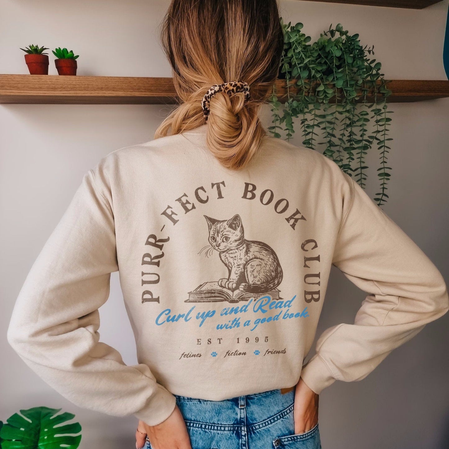 Cat Bookish Sweatshirt