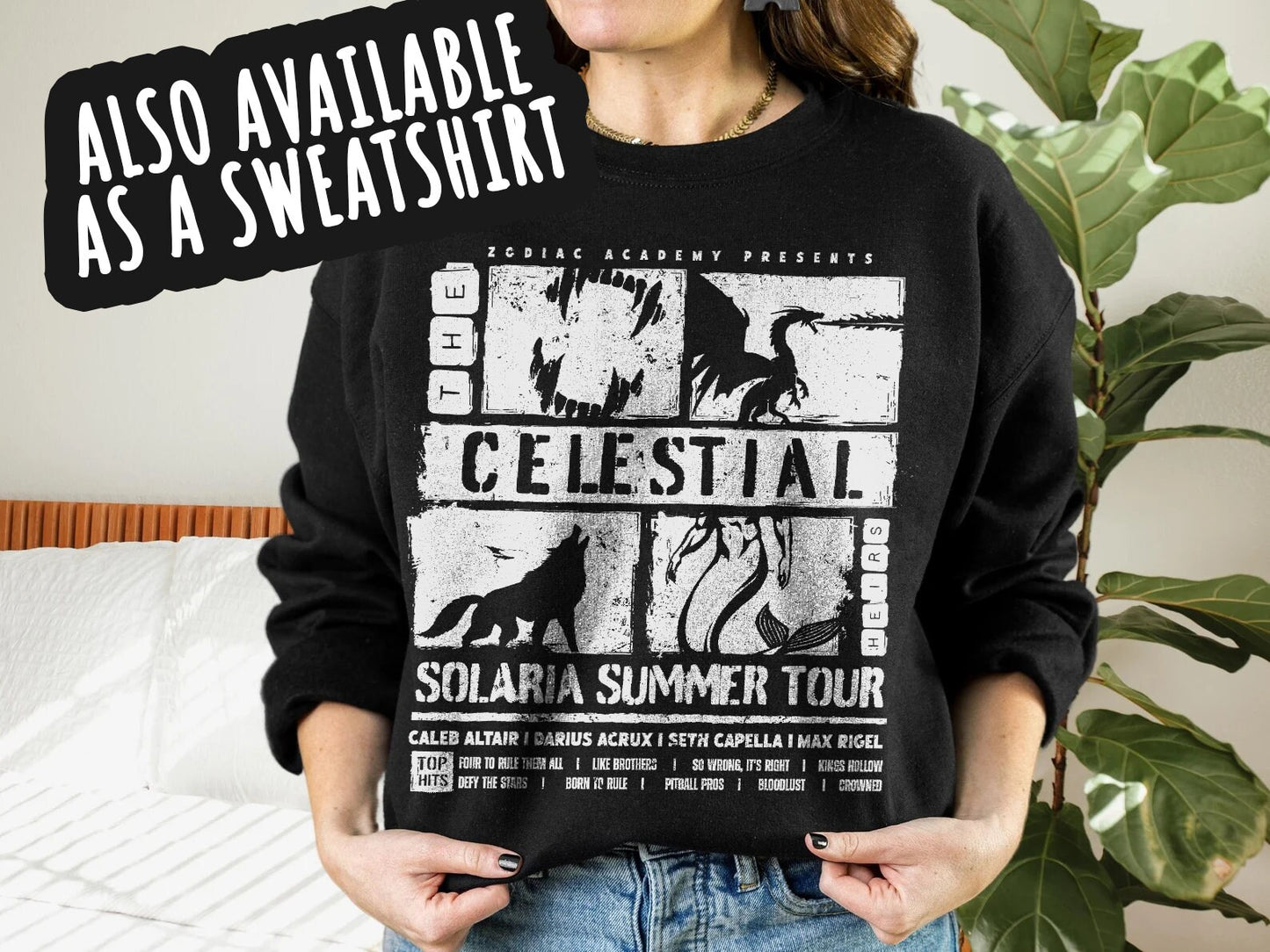 Celestial Heirs Band Shirt Zodiac Academy T-Shirt