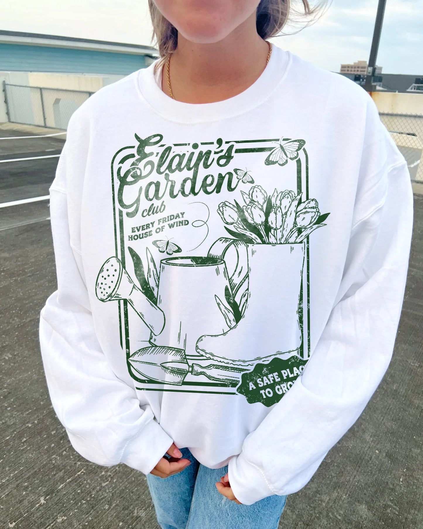 Elain Archeron Garden Sweatshirt ACOTAR Shirt