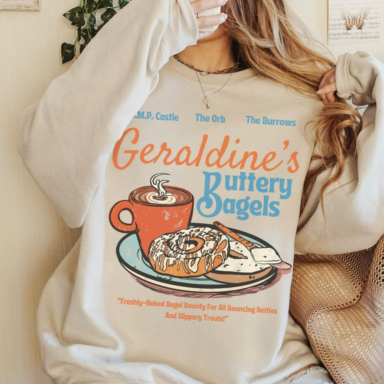 Geraldine's Buttery Bagels Sweatshirt Zodiac Academy