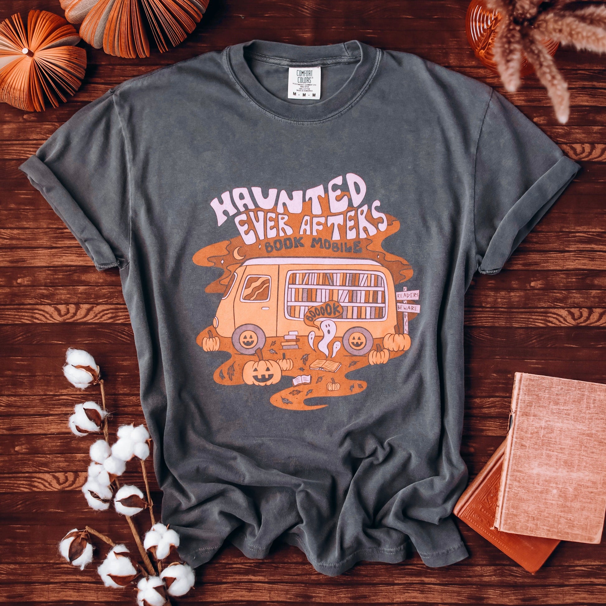 Haunted Books Heavy Weight Tee