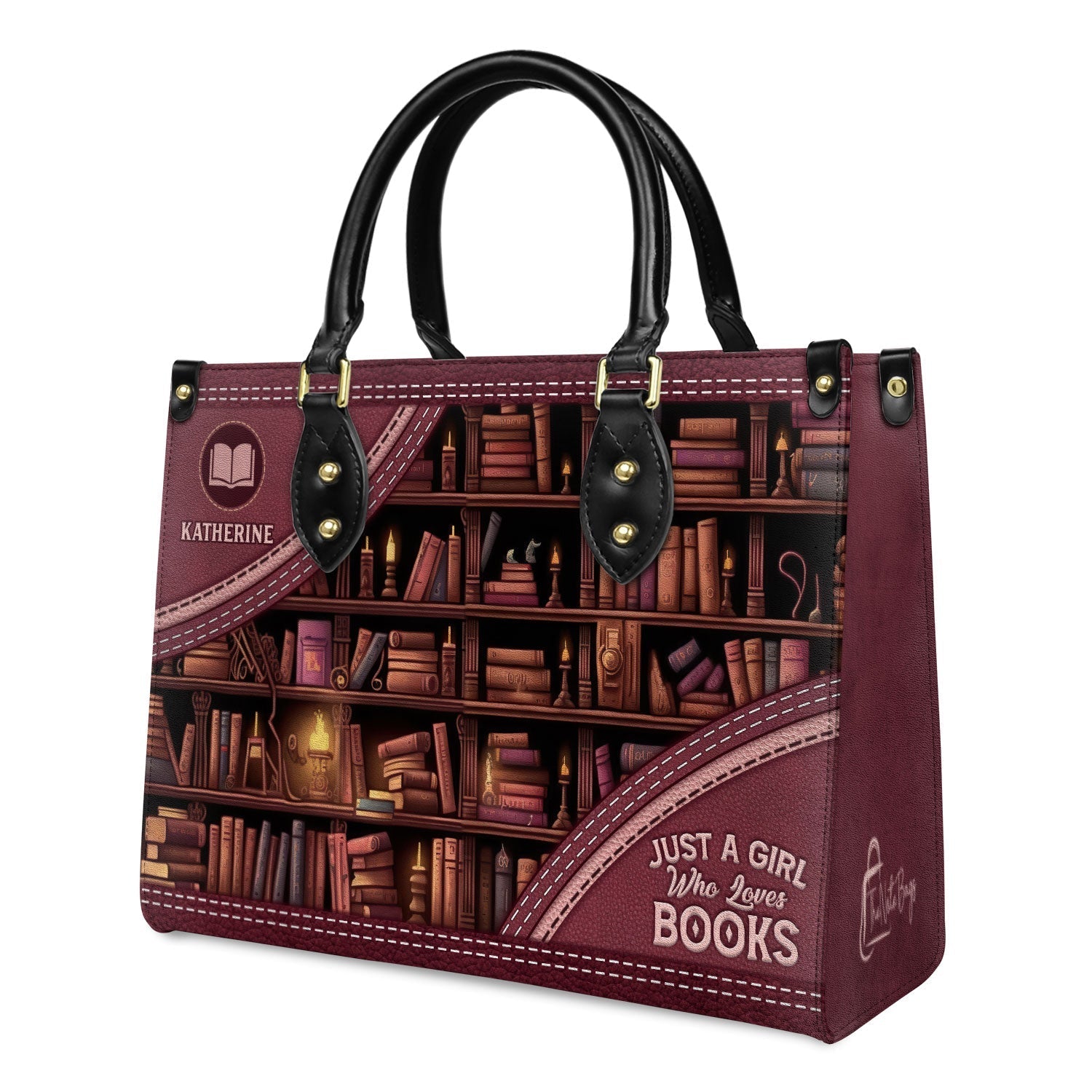 Just A Girl Who Loves Books HHAY1702003A Leather Bag