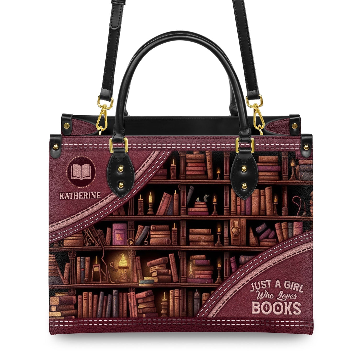 Just A Girl Who Loves Books HHAY1702003A Leather Bag