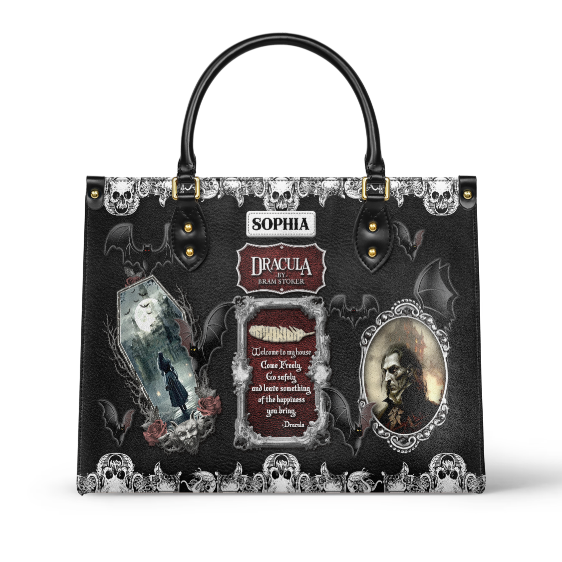 Libro Horror Dracula Bram Stoker TTLZ0802005A Leather Bag