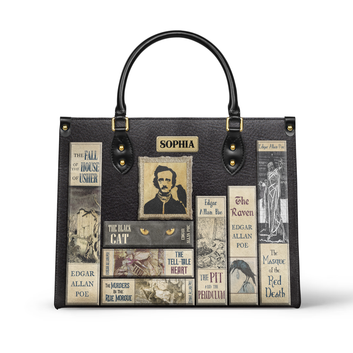 Libro Edgar Allan Poe TTLZ1201006A Leather Bag