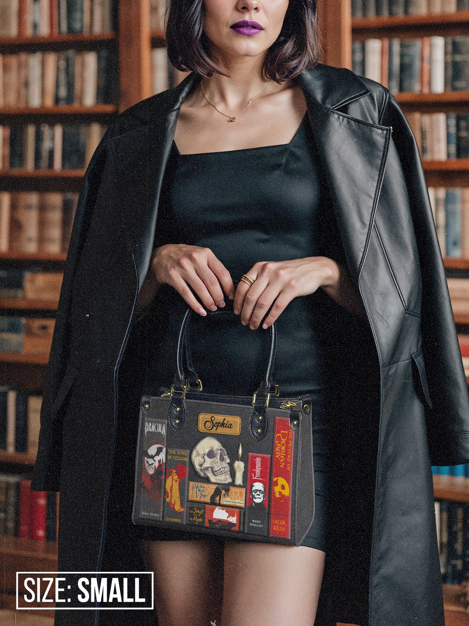 Libro Horror NQAY0812003Y Leather Bag