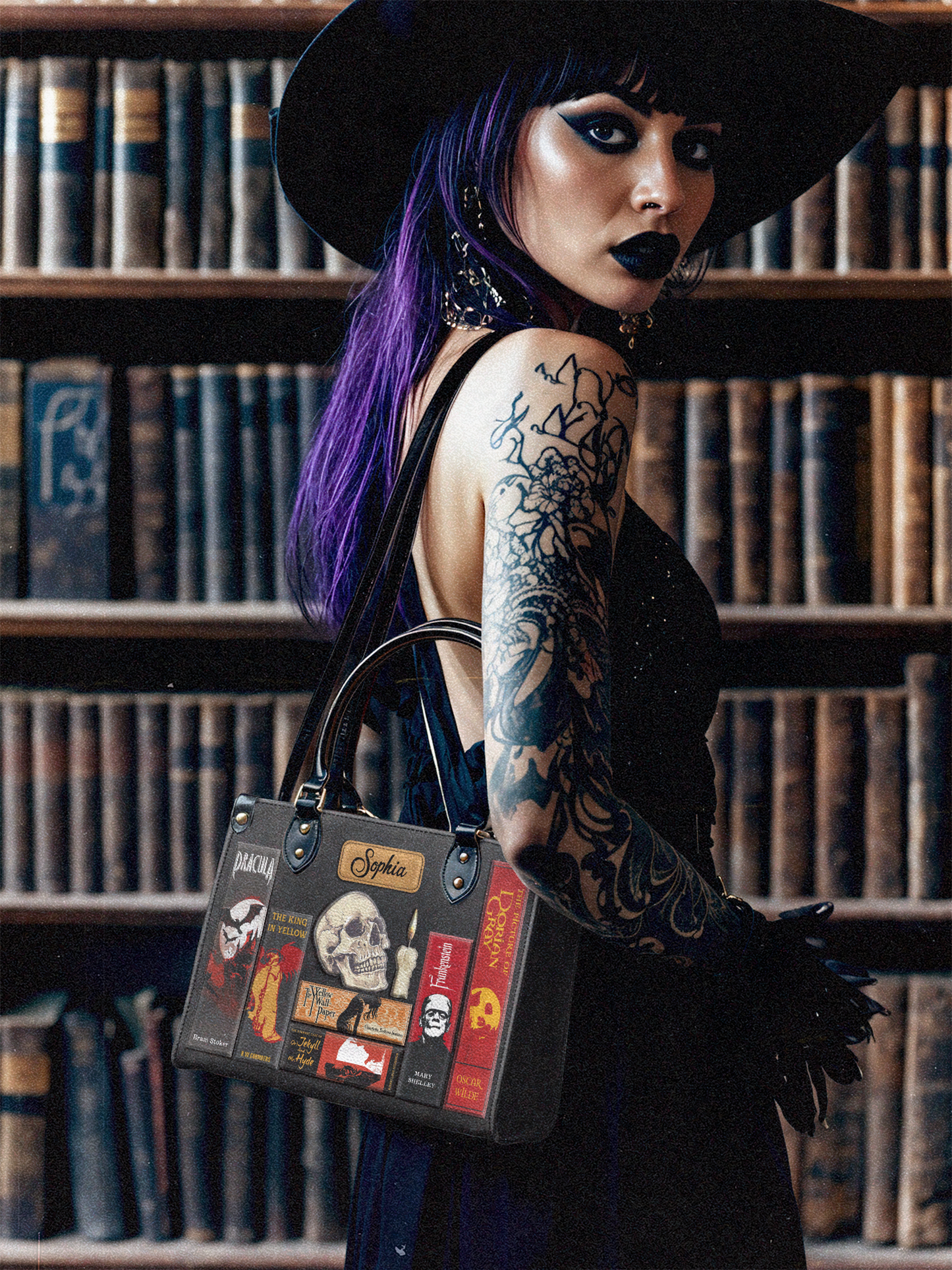 Libro Horror NQAY0812003Y Leather Bag