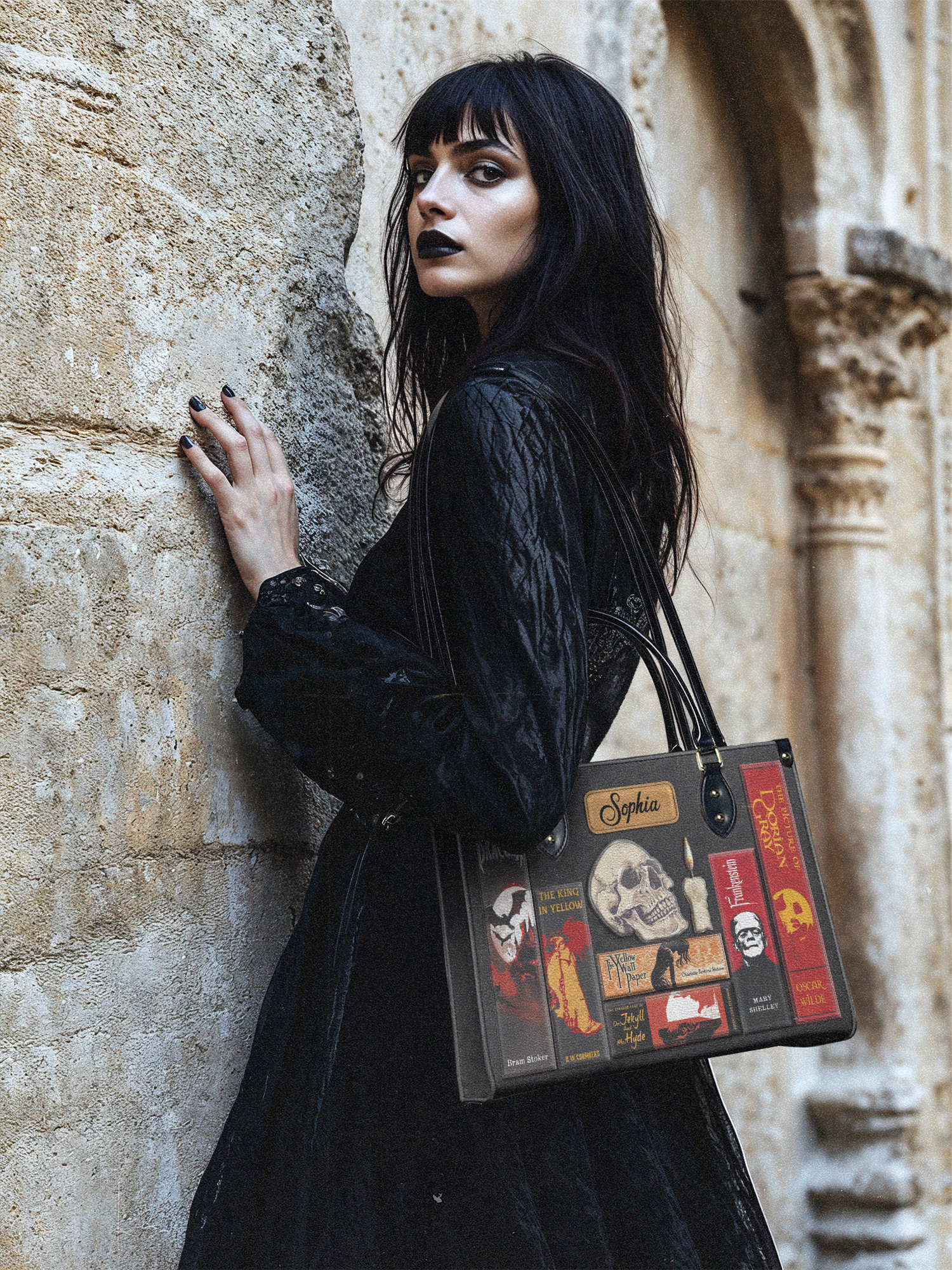 Libro Horror NQAY0812003Y Leather Bag