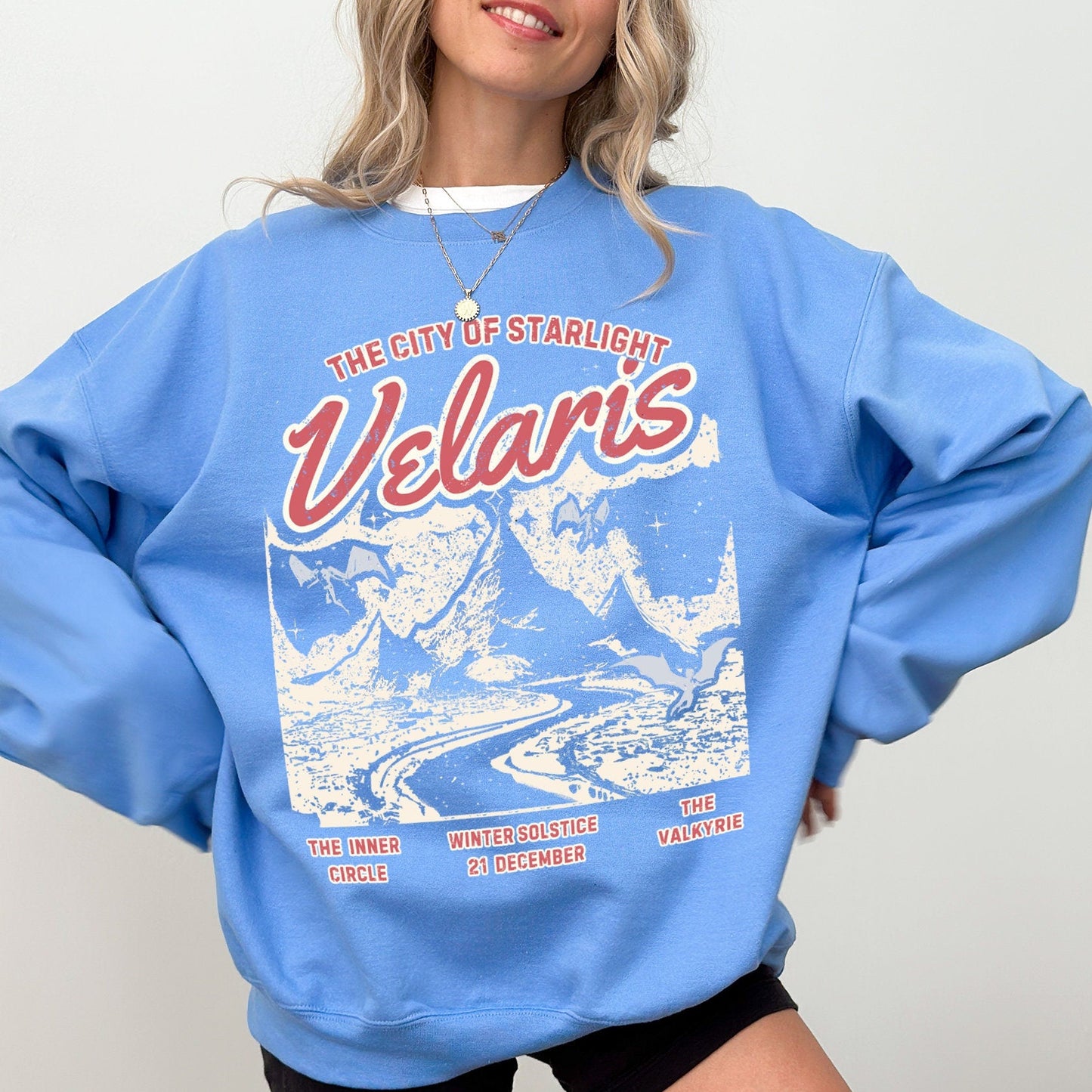 Retro Velaris Sweatshirt Sarah J Maas Merch