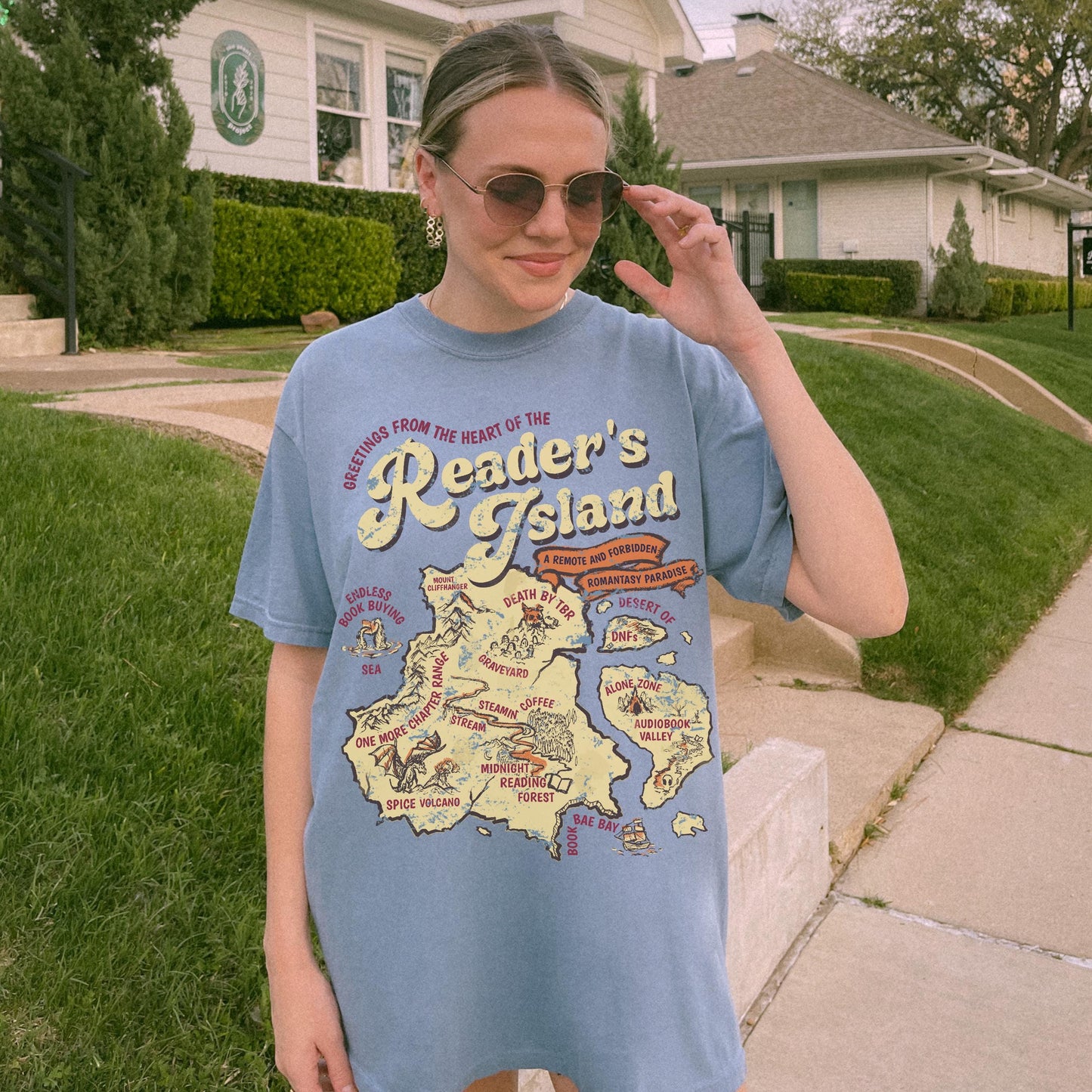 Retro Reader's Island Shirt