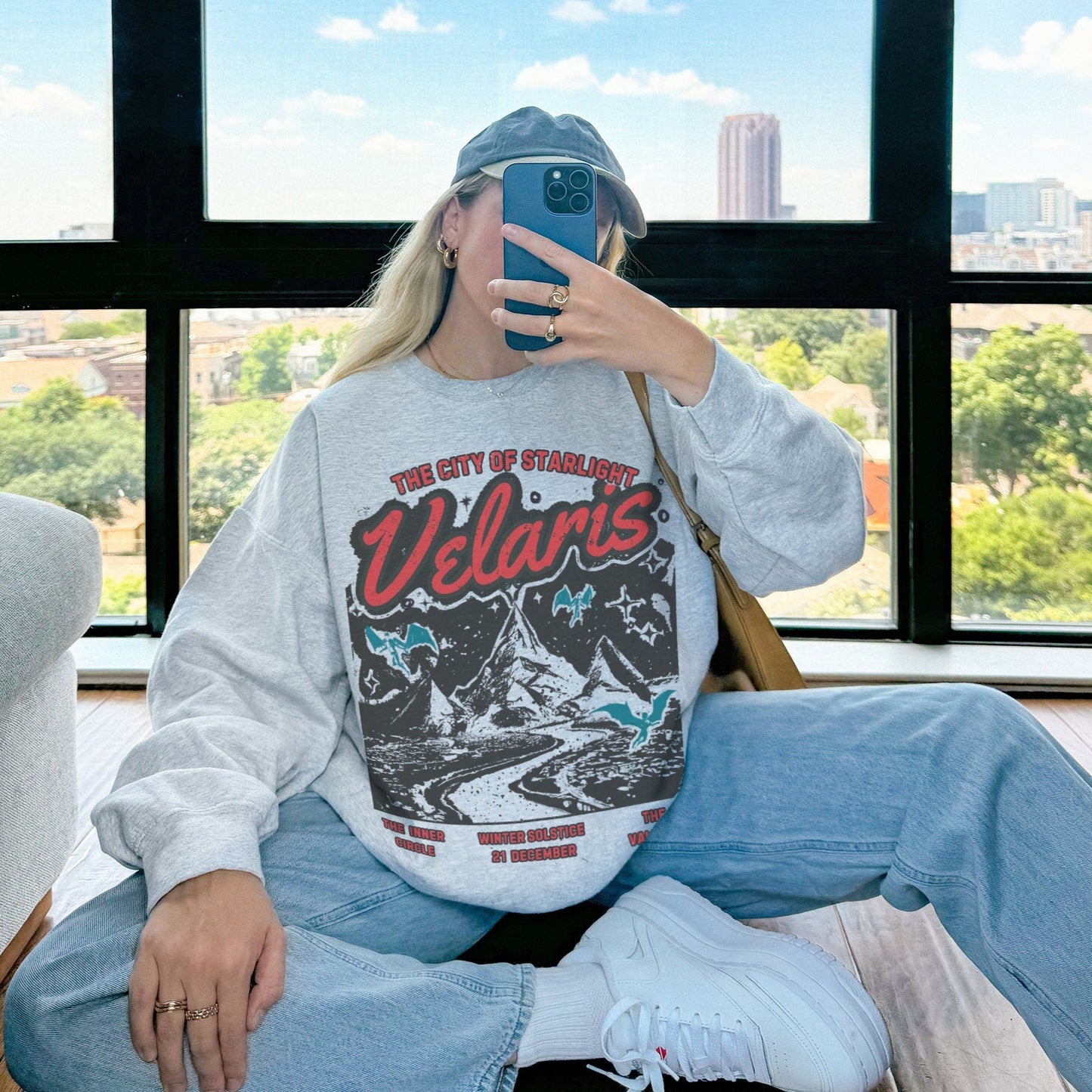 Retro Velaris Sweatshirt Sarah J Maas Merch