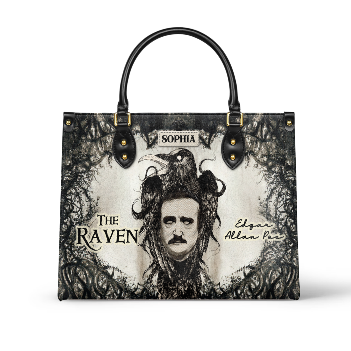 Libro The Raven Edgar Allan Poe TTAY0603002A Leather Bag