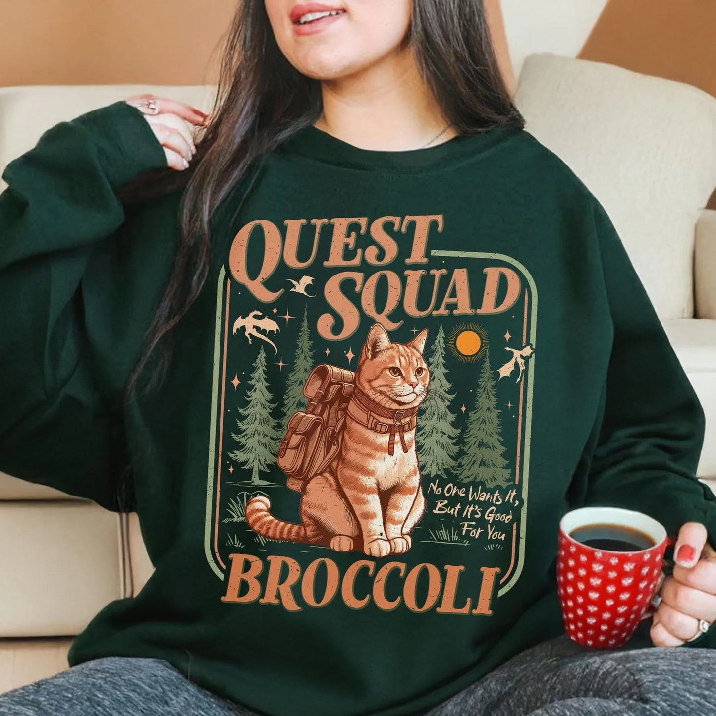 Fourth Wing Shirt | Onyx Storm Quest Squad Broccoli