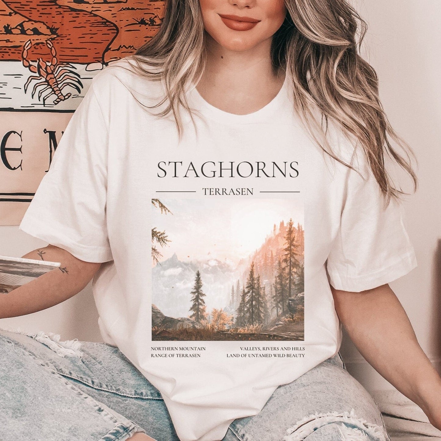 Staghorns Shirt, Official SJM Merch, Throne of Glass Shirt, King of the North shirt, TOG, SJM, Bookish gifts, Throne of Glass Fandom,