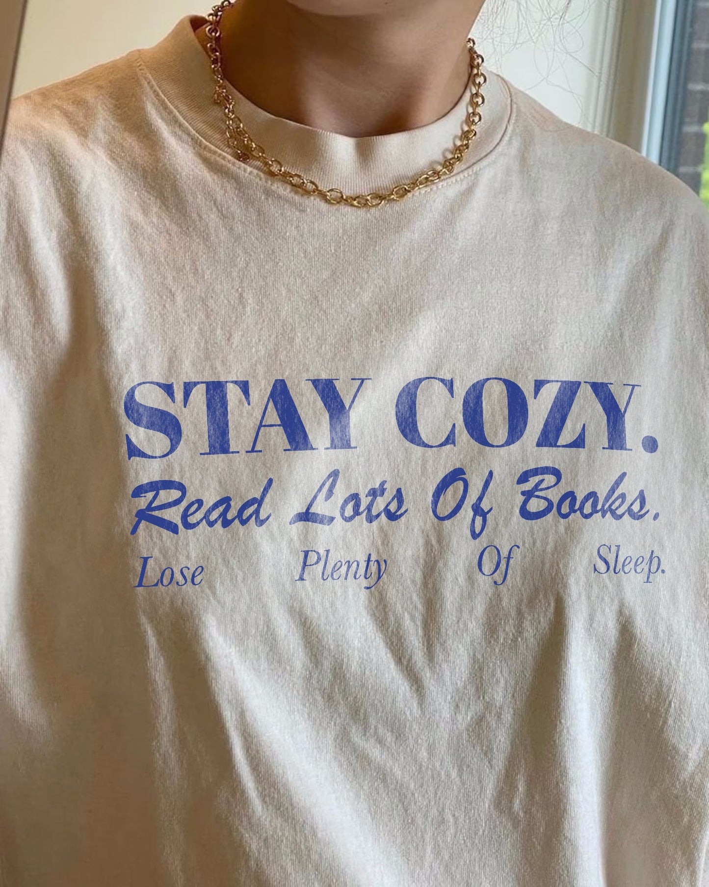 Stay Cozy Read Books Shirt | Funny Bookish T-Shirt Bookish Shirt Book Lover Book Addict Romance Reader Light Academia Simple Bookish Gift