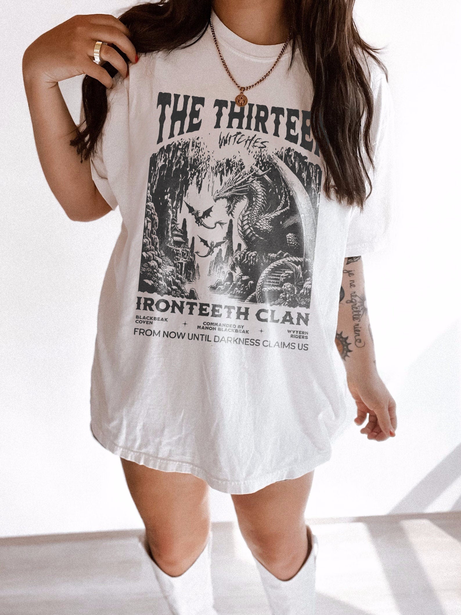 The Thirteen Shirt | Throne Of Glass T-Shirt Manon Blackbeak Ironteeth Witches Dorian Haviliard Licensed SJM Merch Terrasen Bookish Shirt