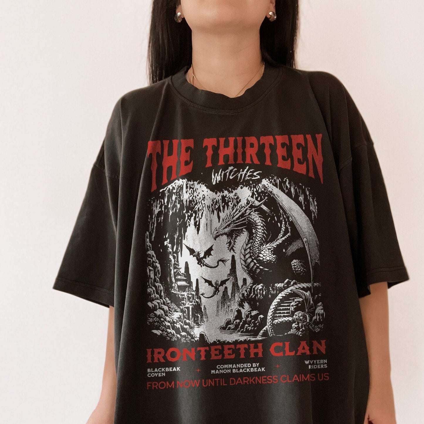 The Thirteen Shirt | Throne Of Glass T-Shirt Manon Blackbeak Ironteeth Witches Dorian Haviliard Licensed SJM Merch Terrasen Bookish Shirt