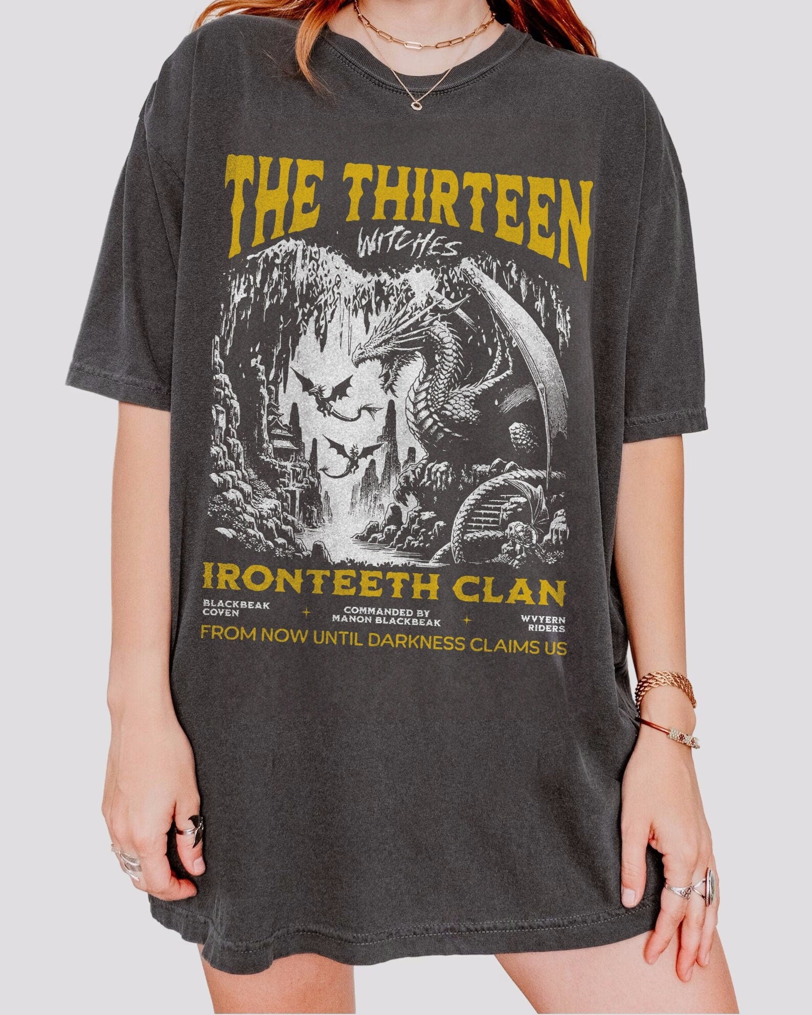 The Thirteen Shirt | Throne Of Glass T-Shirt Manon Blackbeak Ironteeth Witches Dorian Haviliard Licensed SJM Merch Terrasen Bookish Shirt