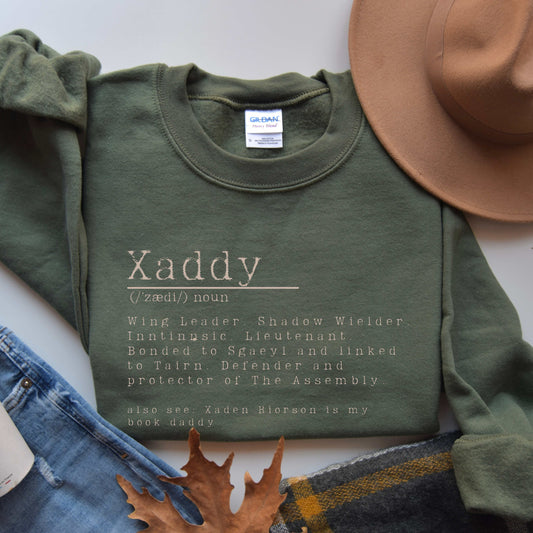 Xaddy, Xaddy Shirt, Xaddy Sweater, Xaden Riorson, Xaden Fourth Wing Shirt, Fourth Wing Merch, Iron Flame Sweatshirt, Rebecca Yarros Apparel