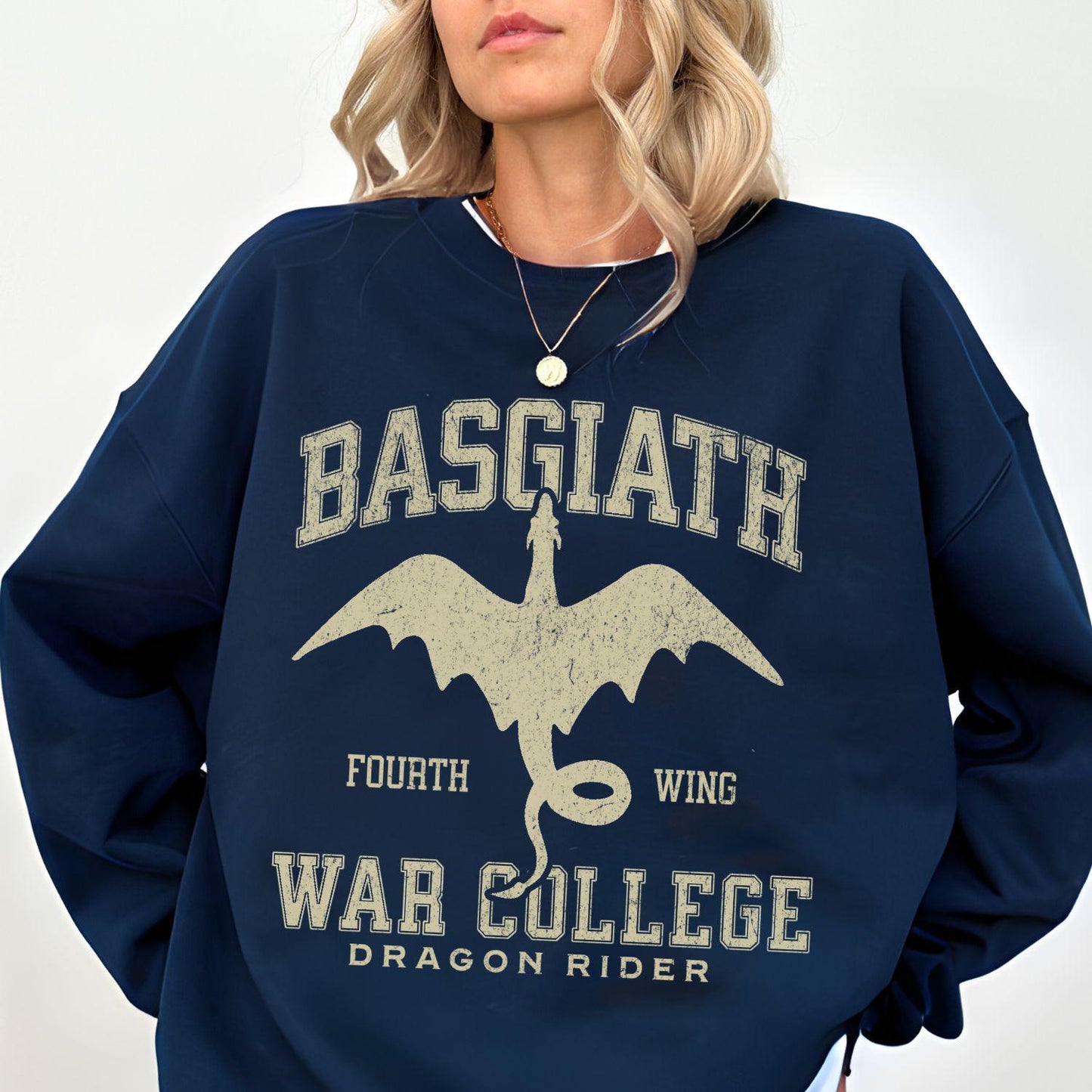 Fourth Wing Sweatshirt OFFICIALLY LICENSED, Basgiath War College Sweatshirt, Fourth Wing Dragon Rider, Fantasy Reader Gift, Bookish Sweater