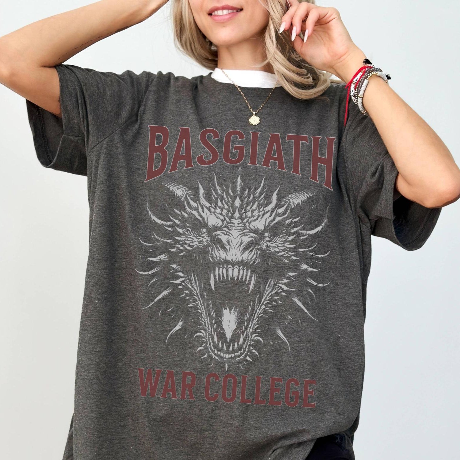 Basgiath War College Shirt (OFFICIALLY LICENSED), Fourth Wing Dragon Rider Shirt, Fantasy Bookish Merch, Rebecca Yarros, War College tshirt