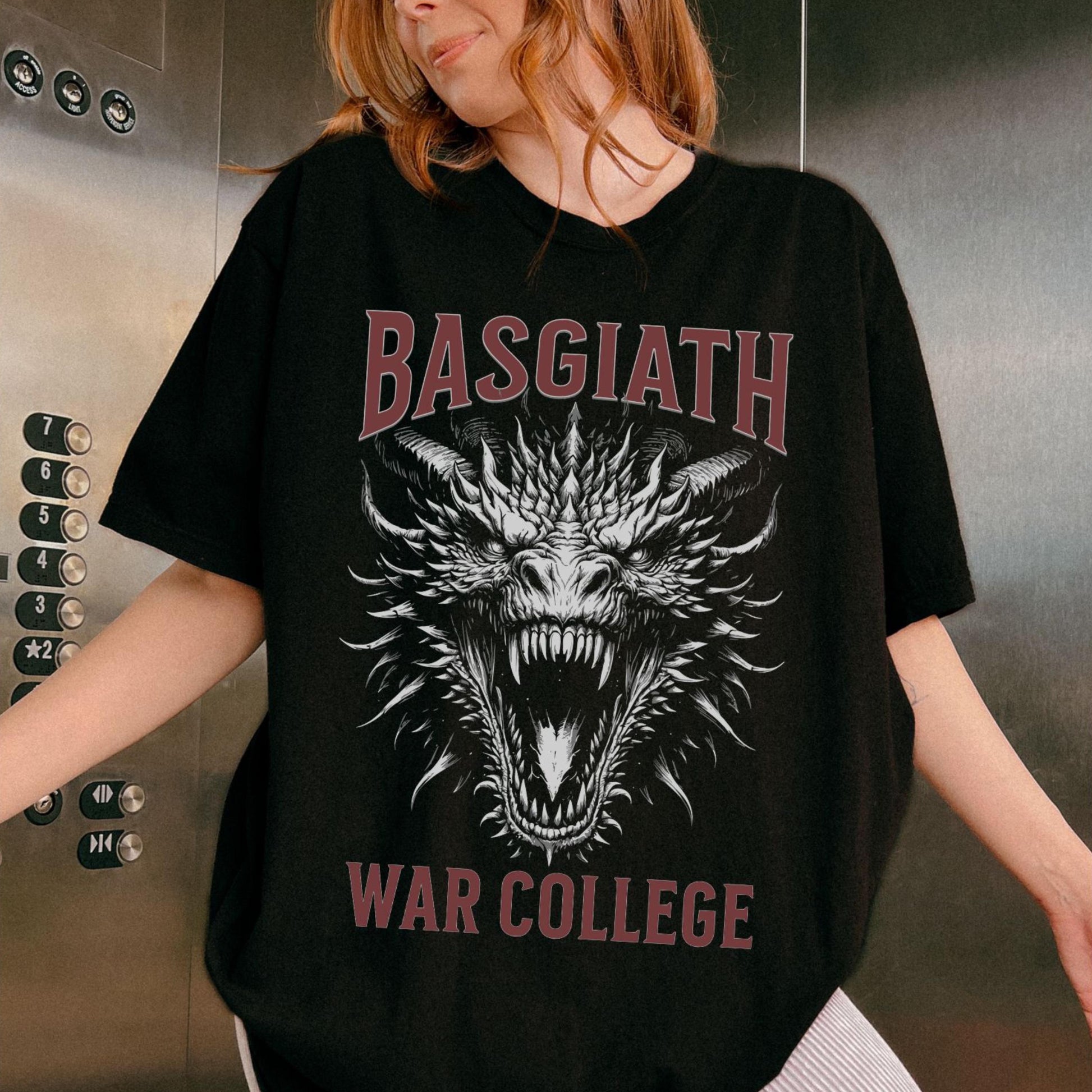 Basgiath War College Shirt (OFFICIALLY LICENSED), Fourth Wing Dragon Rider Shirt, Fantasy Bookish Merch, Rebecca Yarros, War College tshirt