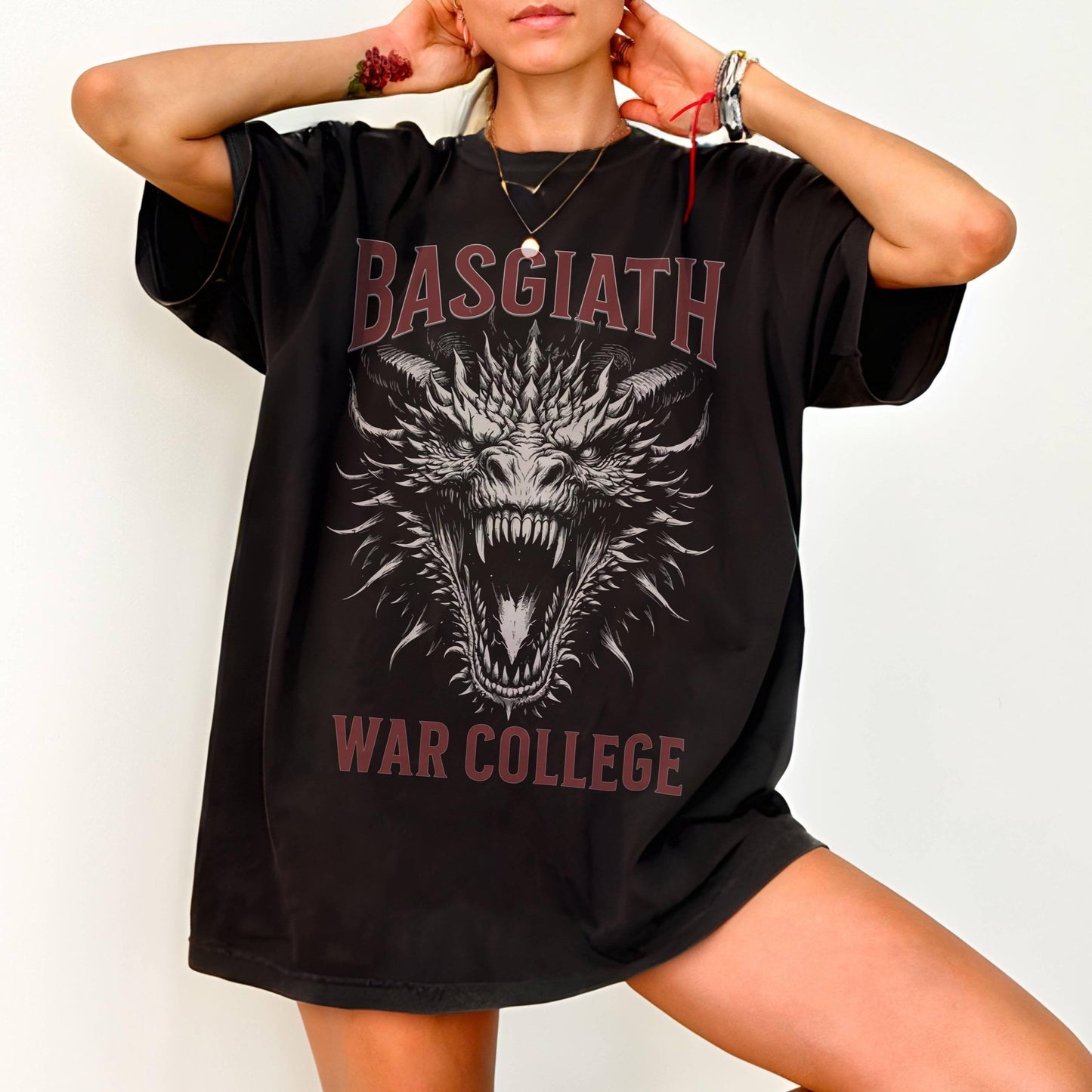 Basgiath War College Shirt (OFFICIALLY LICENSED), Fourth Wing Dragon Rider Shirt, Fantasy Bookish Merch, Rebecca Yarros, War College tshirt