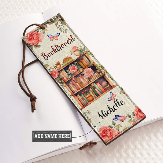 Booktrovert HHRZ19076464HZ Leather Bookmark