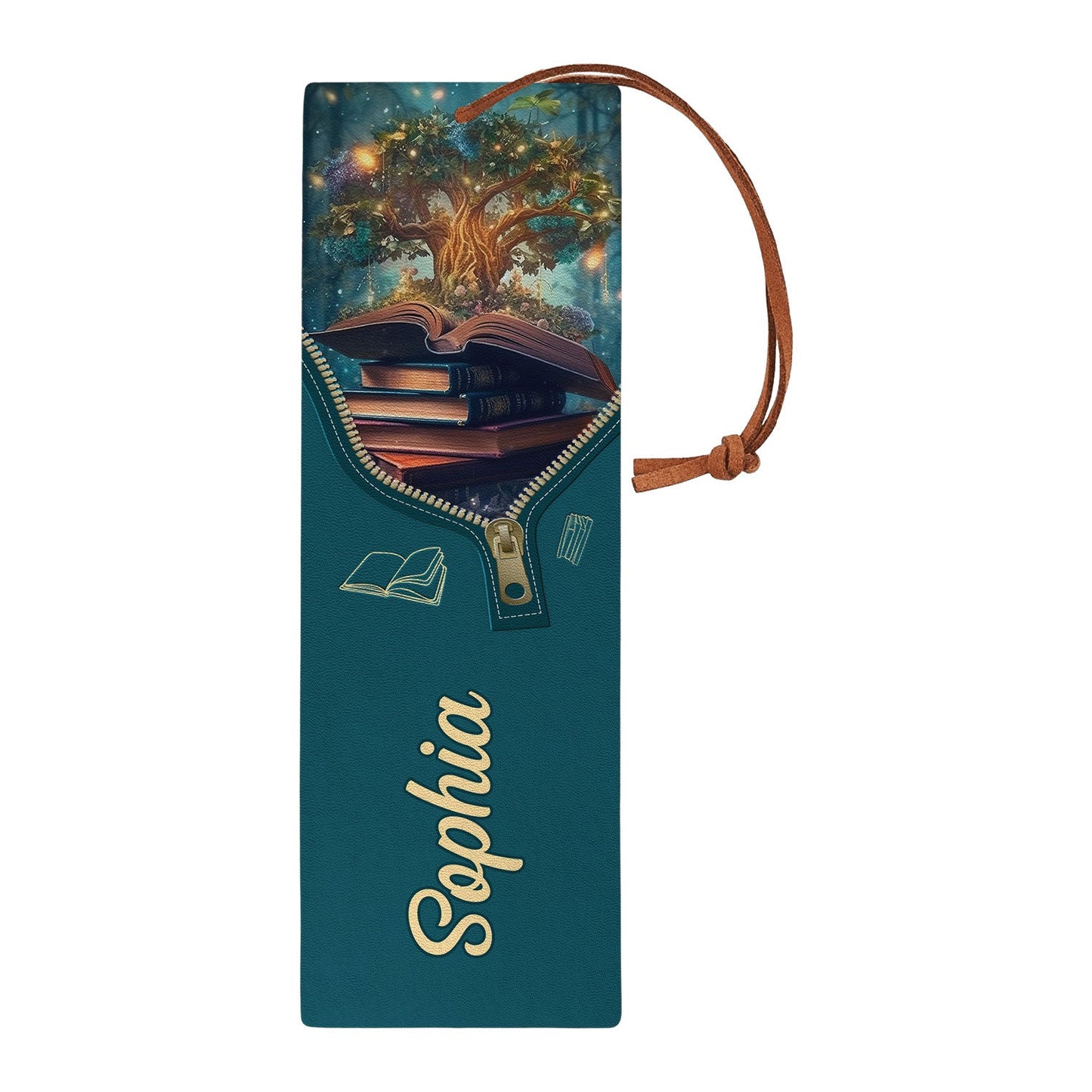 Reading Is A Ticket To Adventure HHRZ02049847UI Leather Bookmark