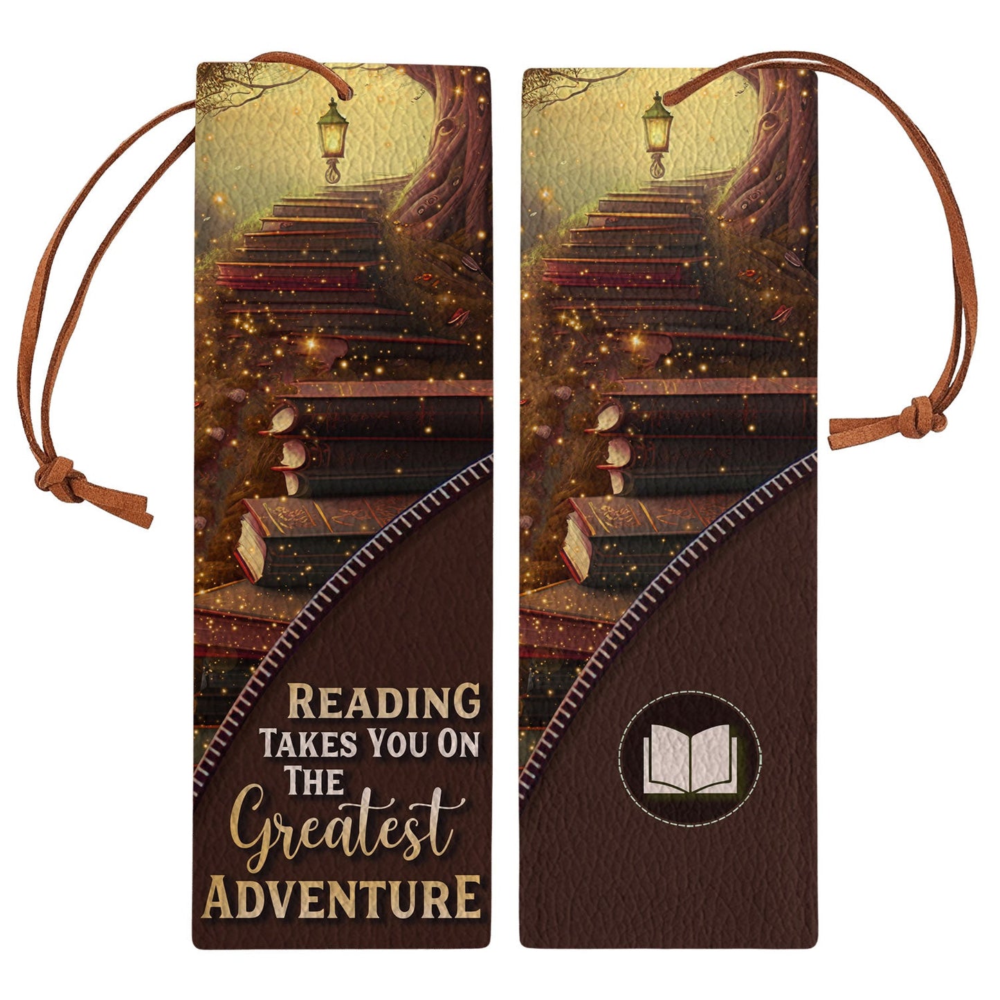 Reading Takes You On The Greatest Adventure HHRZ28117177JY Leather Bookmark