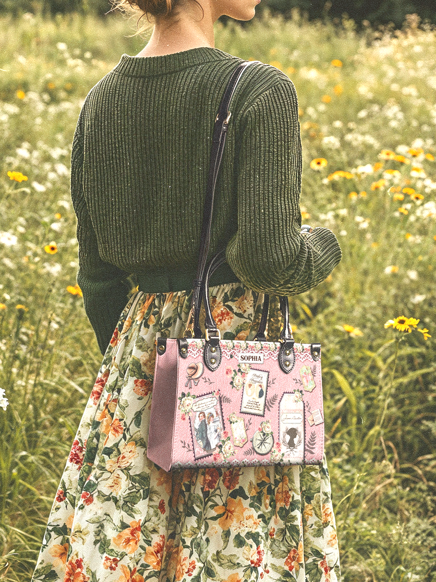 Libro Jane Austen Pride And Prejudice TTLZ2712001Y Leather Bag