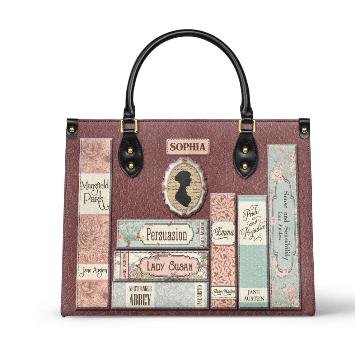 Libro Jane Austen Books TTAY0712001Y Leather Bag